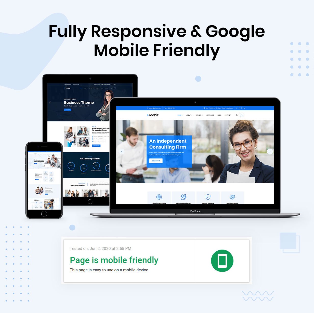 Reobiz - Consulting Business HTML Template 5 fully responsive google mobile friendly