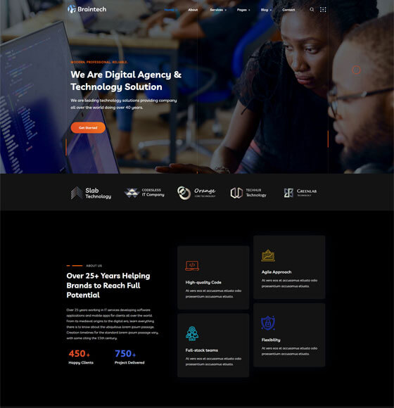 home111 | Braintech - Technology & IT Solutions WordPress Theme