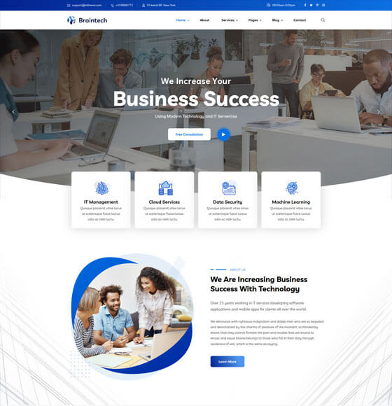 home21 | Braintech - Technology & IT Solutions WordPress Theme