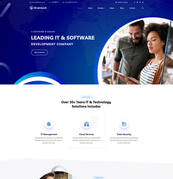 home31 | Braintech - Technology & IT Solutions WordPress Theme