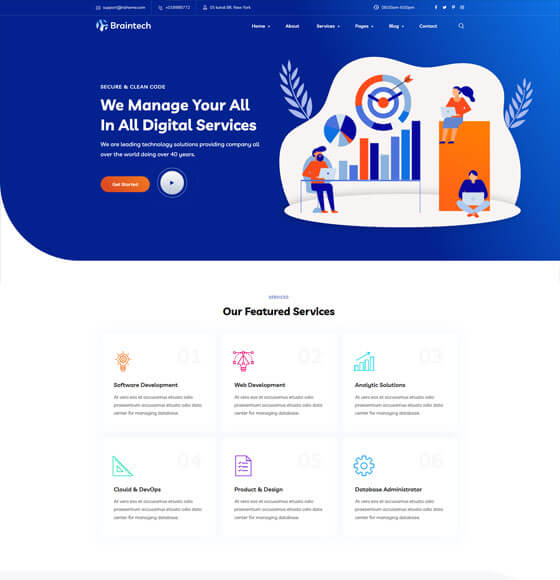 home41 | Braintech - Technology & IT Solutions WordPress Theme