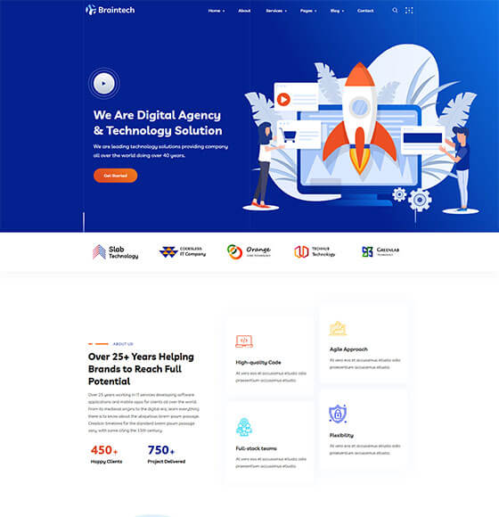 home51 | Braintech - Technology & IT Solutions WordPress Theme
