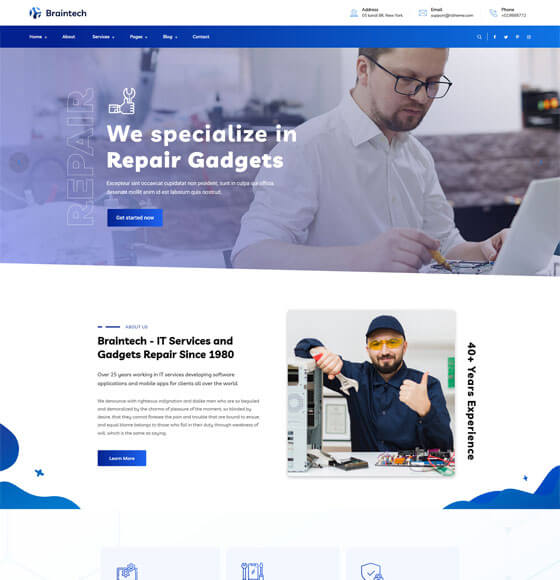 home81 | Braintech - Technology & IT Solutions WordPress Theme