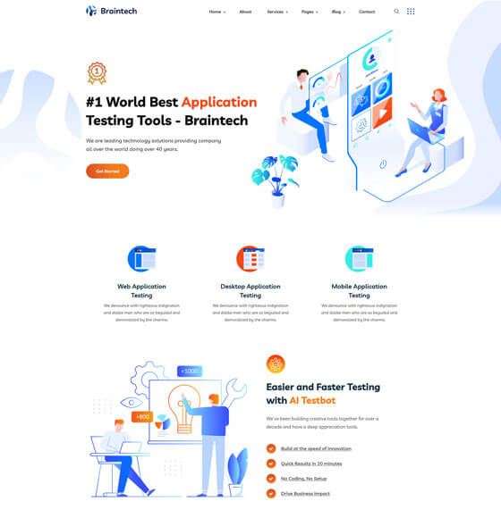 home91 | Braintech - Technology & IT Solutions WordPress Theme