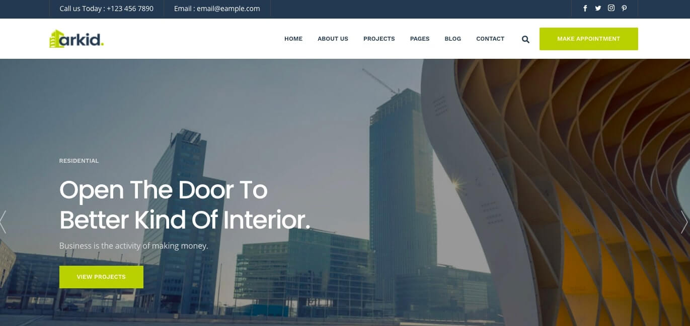 Best 10 Architecture Interior Design WordPress Theme 10 Arkid Architecture and Interior Design WordPress Theme Preview ThemeForest 2021 03 26 02 54 58 | Best 10 Architecture Interior Design WordPress Theme