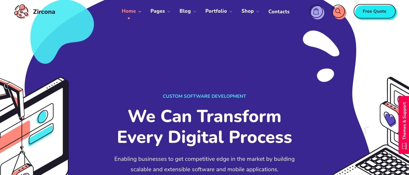 Zircona | 10 Best Software & Technology WordPress Themes