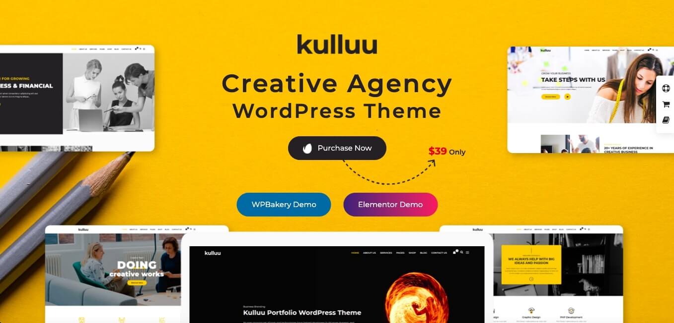 Kulluu Creative Agency WordPress Theme Preview ThemeForest 2021 04 17 03 49 47 | Best 10 Creative Agency WordPress Theme