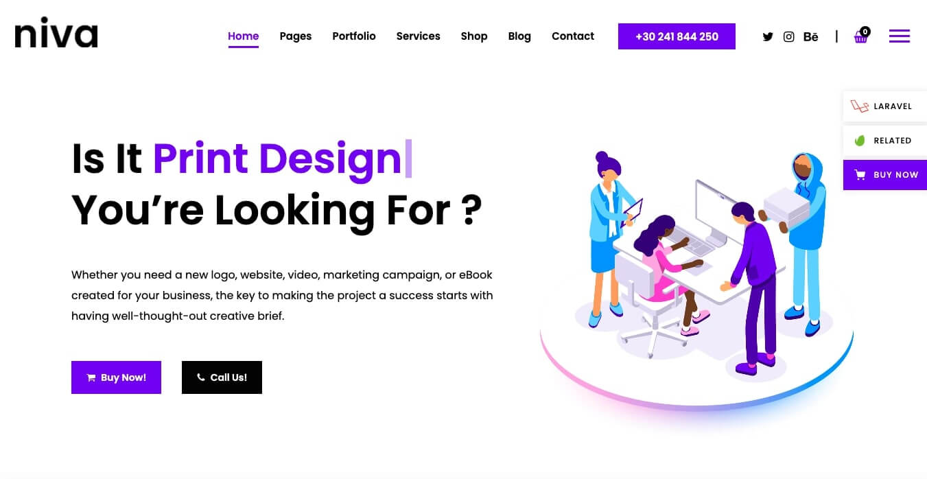 Niva – WordPress Theme for Creative Agencies and Freelancers 2021 04 17 03 58 37 | Best 10 Creative Agency WordPress Theme