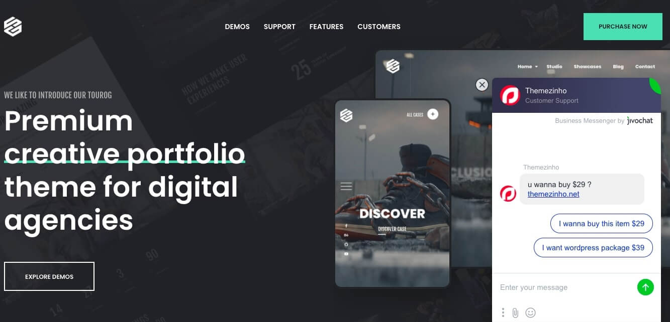 Tourog Creative Agency WordPress Theme Preview ThemeForest 2021 04 17 03 59 29 | Best 10 Creative Agency WordPress Theme