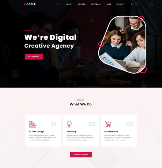 home11 | Dabble - Creative Agency WordPress Theme