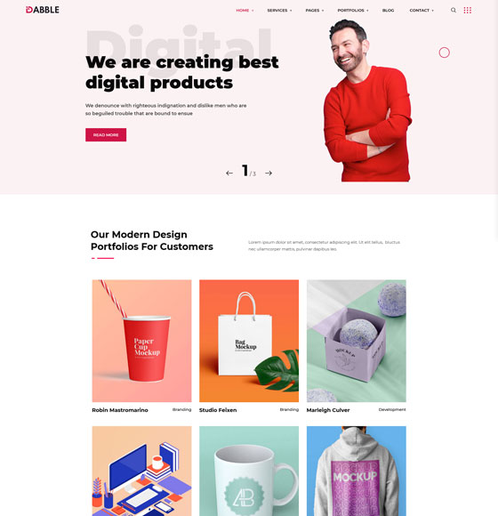 home121 | Dabble - Creative Agency WordPress Theme