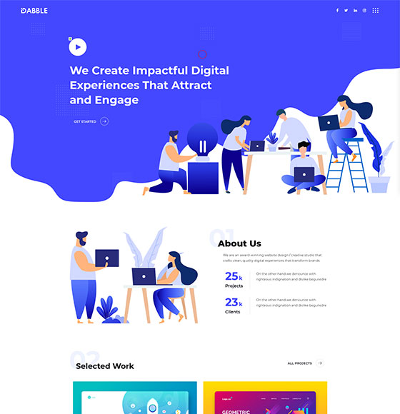 home141 | Dabble - Creative Agency WordPress Theme