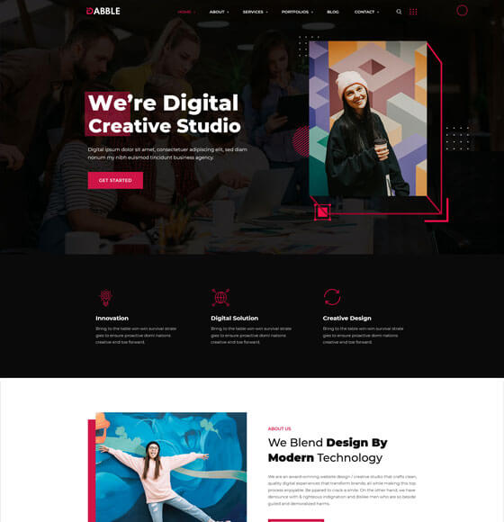 home61 | Dabble - Creative Agency WordPress Theme