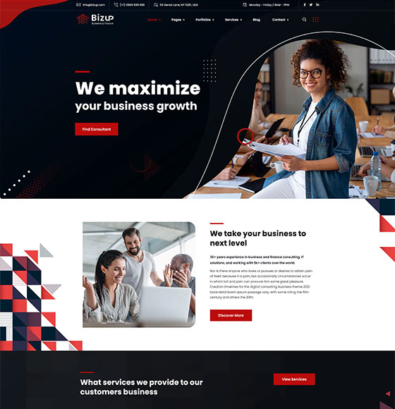 home11 | Bizup - Business Consulting WordPress Theme