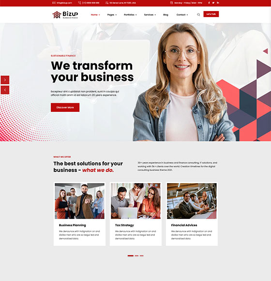 home21 | Bizup - Business Consulting WordPress Theme