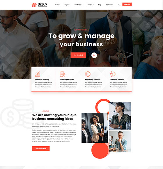 home43 | Bizup - Business Consulting WordPress Theme