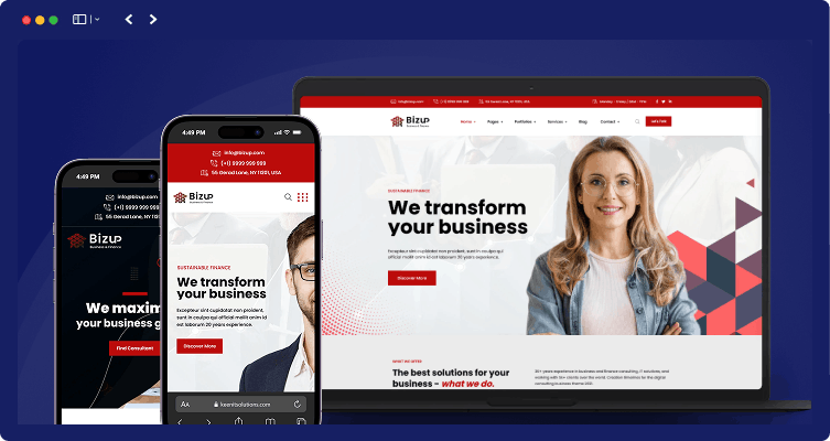 Bizup - Business Consulting WordPress Theme 24 responsive layout bizup | Bizup - Business Consulting WordPress Theme