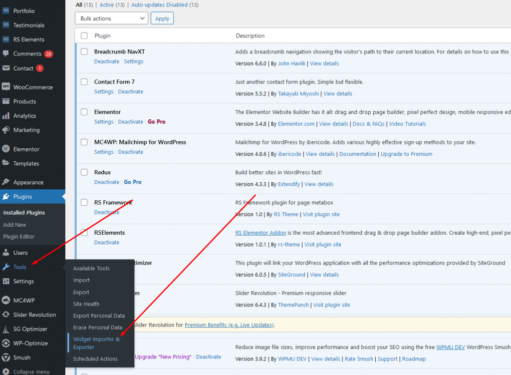 Manual Import | RSTheme