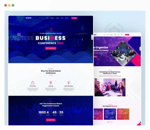 evenio thumbninil | Evenio - Event Conference WordPress Theme