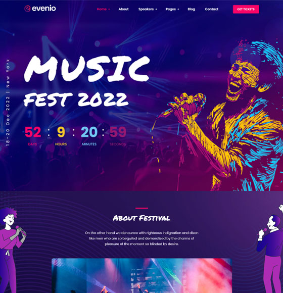 event home3 | Evenio - Event Conference WordPress Theme