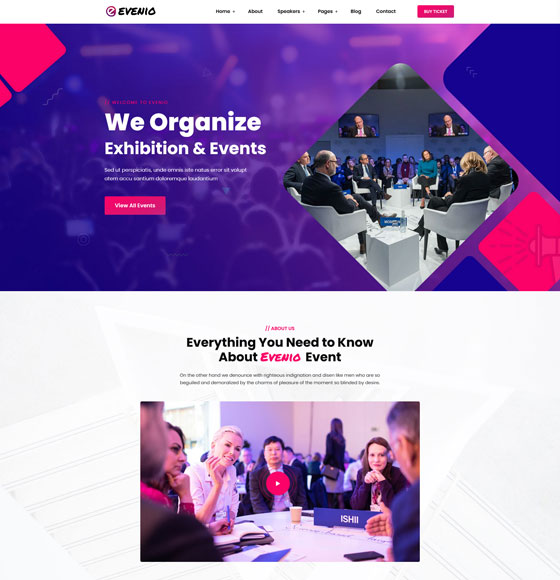 event home5 | Evenio - Event Conference WordPress Theme