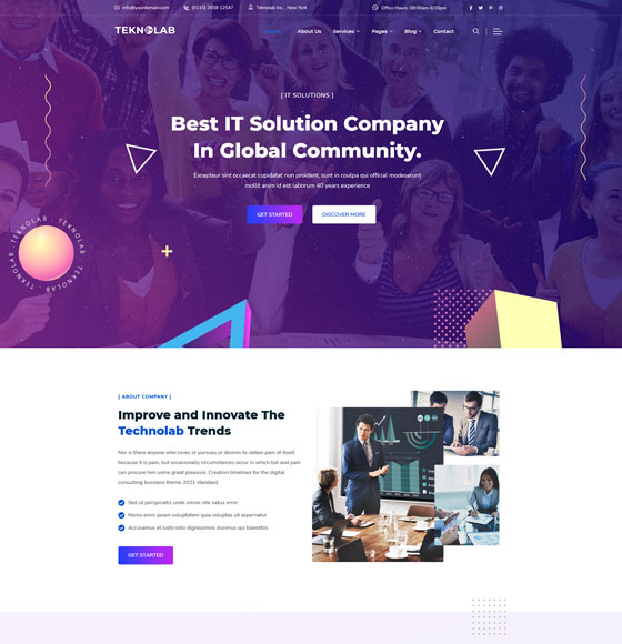 home21 | Teknolab - Technology & IT Solutions WordPress Theme