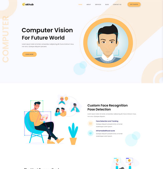 tekhub home2 | Tekhub - AI Startup WordPress Theme