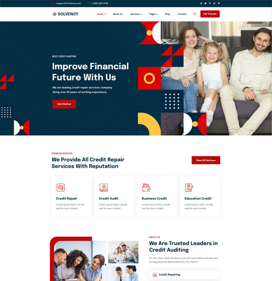 home21 | Solvency - Finance & Credit Repair WordPress Theme