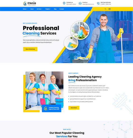 home23 | Clenia - Cleaning Services WordPress Theme