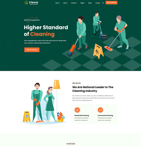 home51 | Clenia - Cleaning Services WordPress Theme