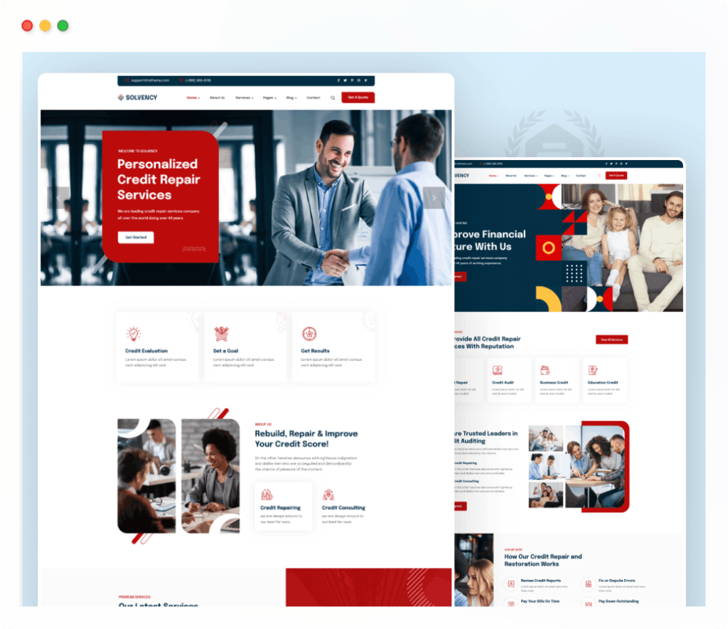 solvency product thumb | Solvency - Finance & Credit Repair WordPress Theme