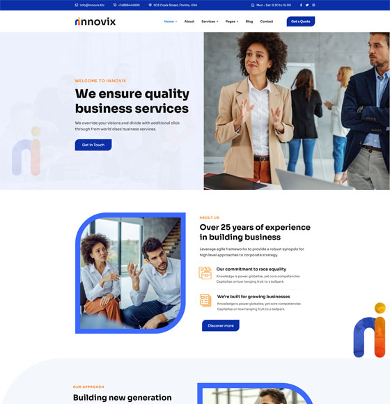 home11 | Innovix - Business Consulting WordPress Theme