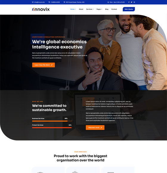 home21 | Innovix - Business Consulting WordPress Theme
