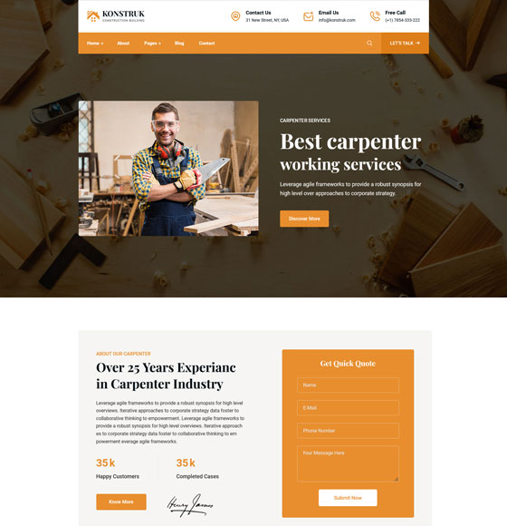konstruk home12 | Konstruk - Construction WordPress Theme