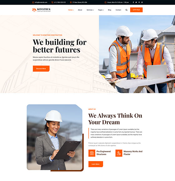 konstruk home16 | Konstruk - Construction WordPress Theme