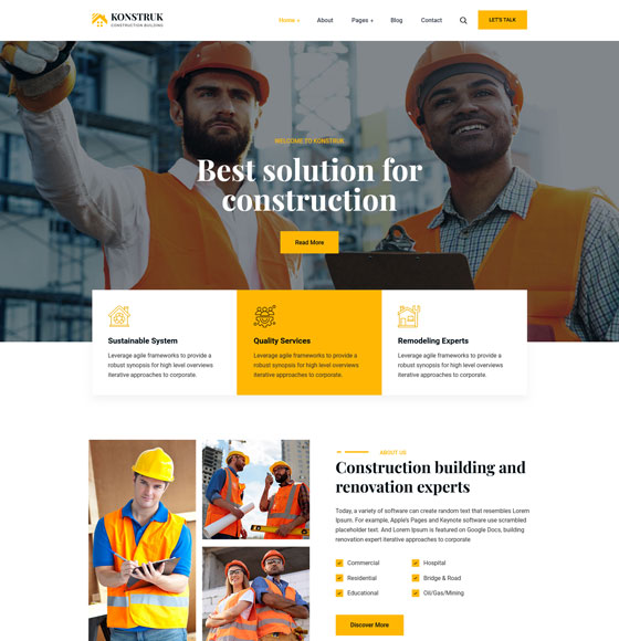 konstruk home3 | Konstruk - Construction WordPress Theme