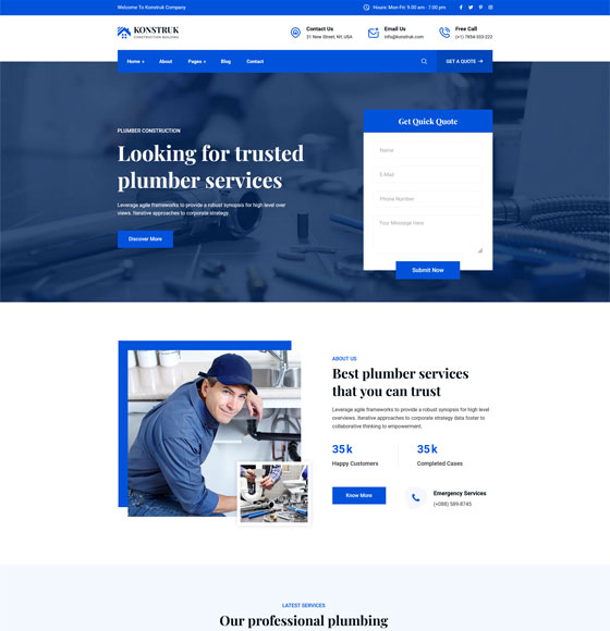 konstruk home8 | Konstruk - Construction WordPress Theme