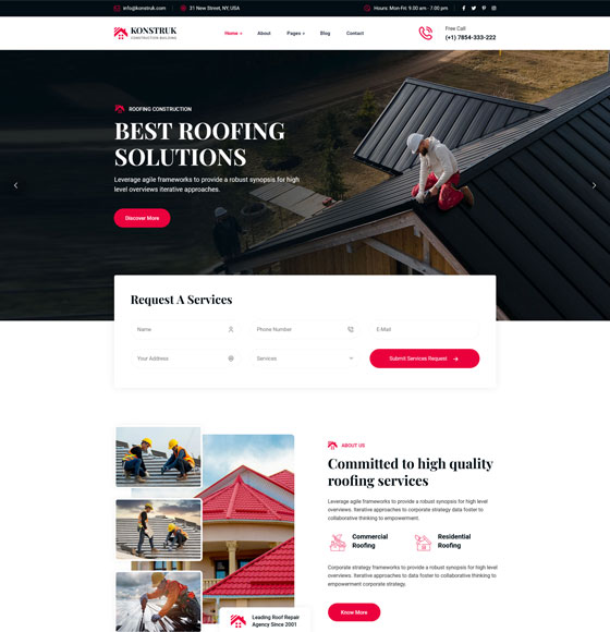 konstruk home9 | Konstruk - Construction WordPress Theme