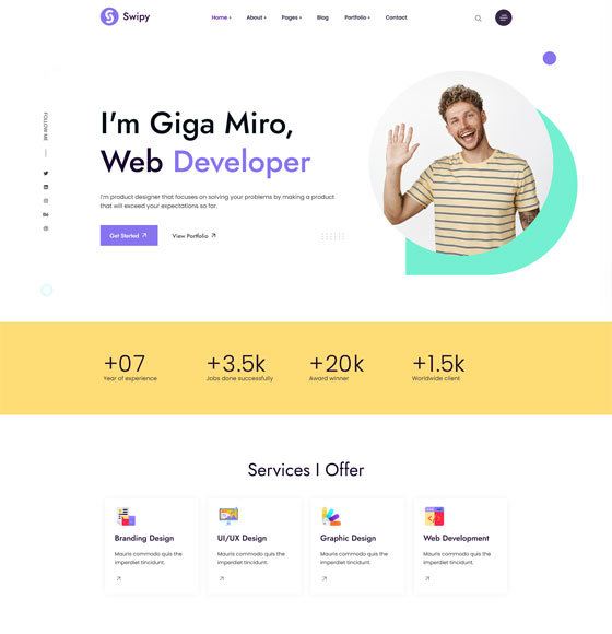 home24 | Swipy - Creative Agency WordPress Theme