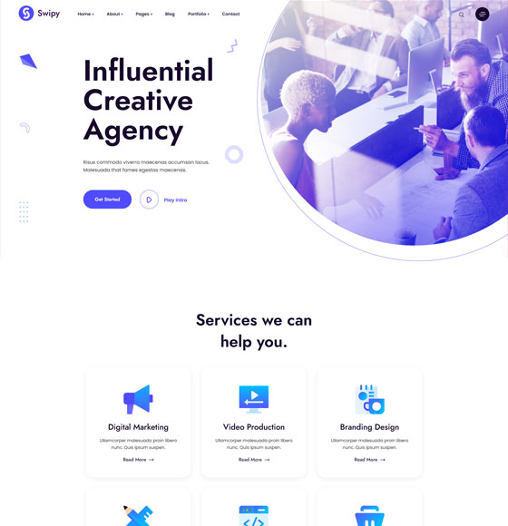 home91 | Swipy - Creative Agency WordPress Theme