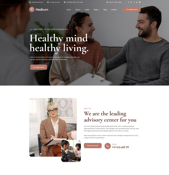 home11 | Medicum – Psychology and Counseling WordPress Theme