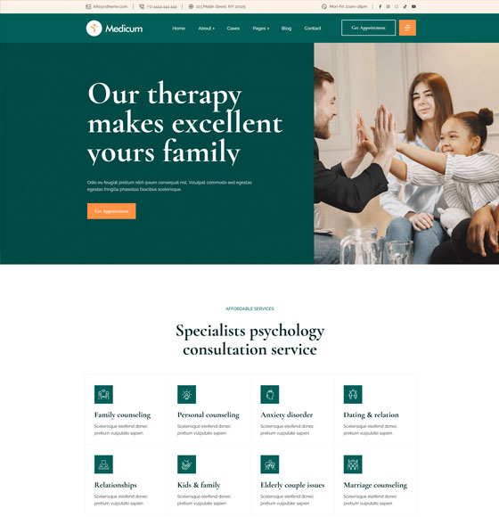 home21 | Medicum – Psychology and Counseling WordPress Theme