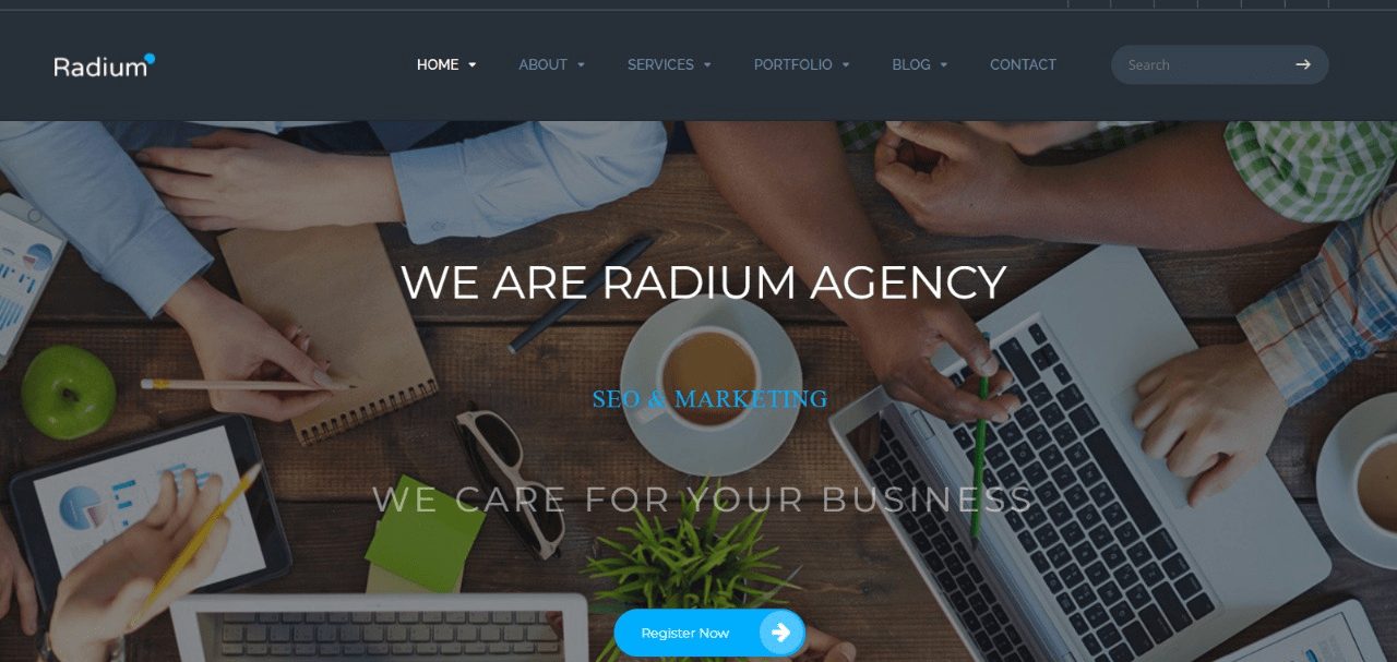 Radium - SEO /Digital Agency WordPress Theme