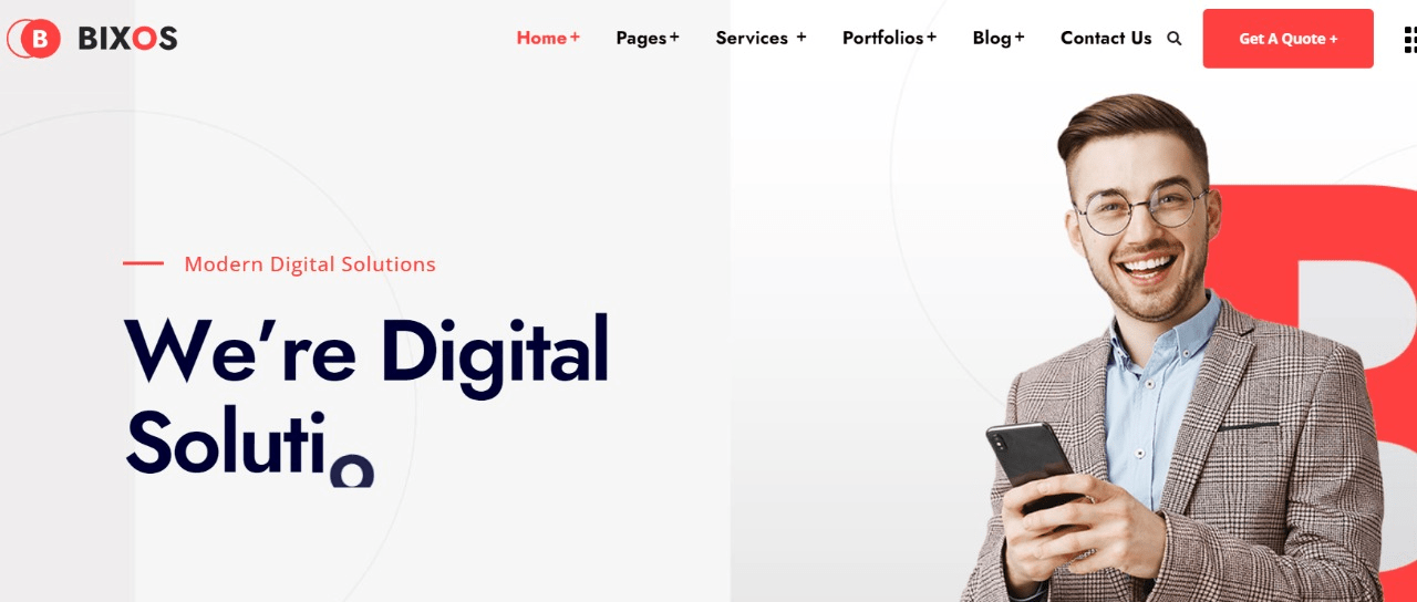 Bixos - Business & Digital Agency WordPress Theme