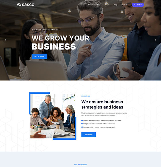 home201 | Sasco - SaaS Startup Multipurpose WordPress Theme