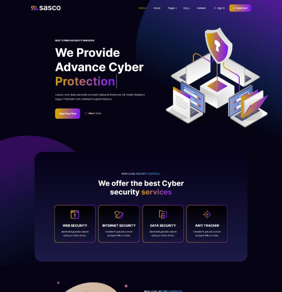 home43 | Sasco - SaaS Startup Multipurpose WordPress Theme