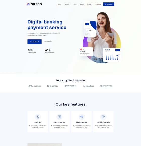 home51 | Sasco - SaaS Startup Multipurpose WordPress Theme