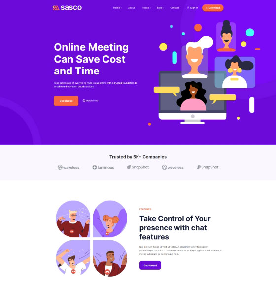 home93 | Sasco - SaaS Startup Multipurpose WordPress Theme