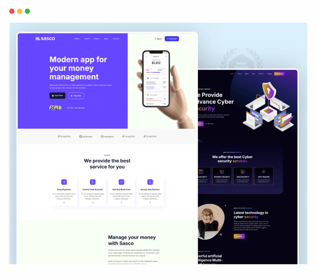 sasco product thumb | Sasco - SaaS Startup Multipurpose WordPress Theme