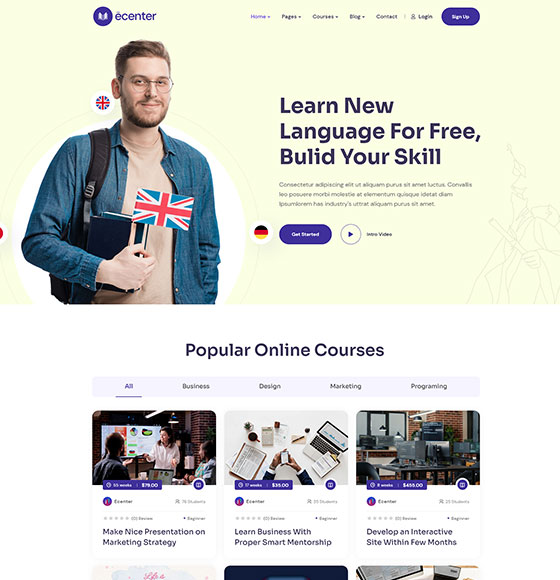 home61 | Ecenter - Education WordPress Theme